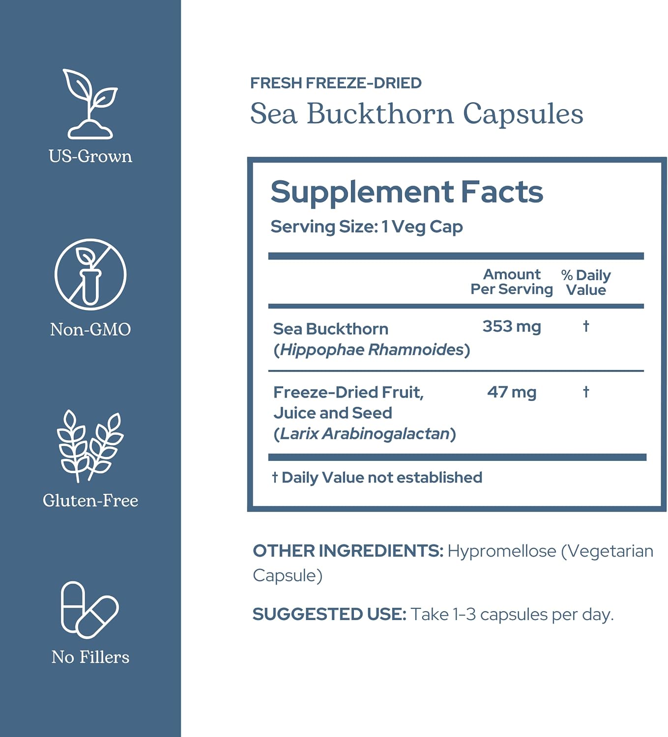 Eclectic Herb - Cápsulas de Espino Amarillo | 400 mg | 90 Unidades | Suplemento Herbal Vegano