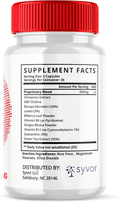 (5 Paquetes) Glyco Sync Cápsulas - Suplemento Avanzado de Apoyo al Azúcar, Fórmula Natural con Extracto de Canela, 300 Cápsulas