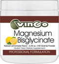 Vinco – Magnesio Bisglicinato en Polvo Apoyo Muscular Avanzado | 180 g (30 raciones) | Sabor Limonada | Apoya la Tensión y Calambres Musculares | Sin Gluten y Vegetariano