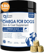 NATURE TARGET Omega 3 para perros, 180 masticables sabor pollo