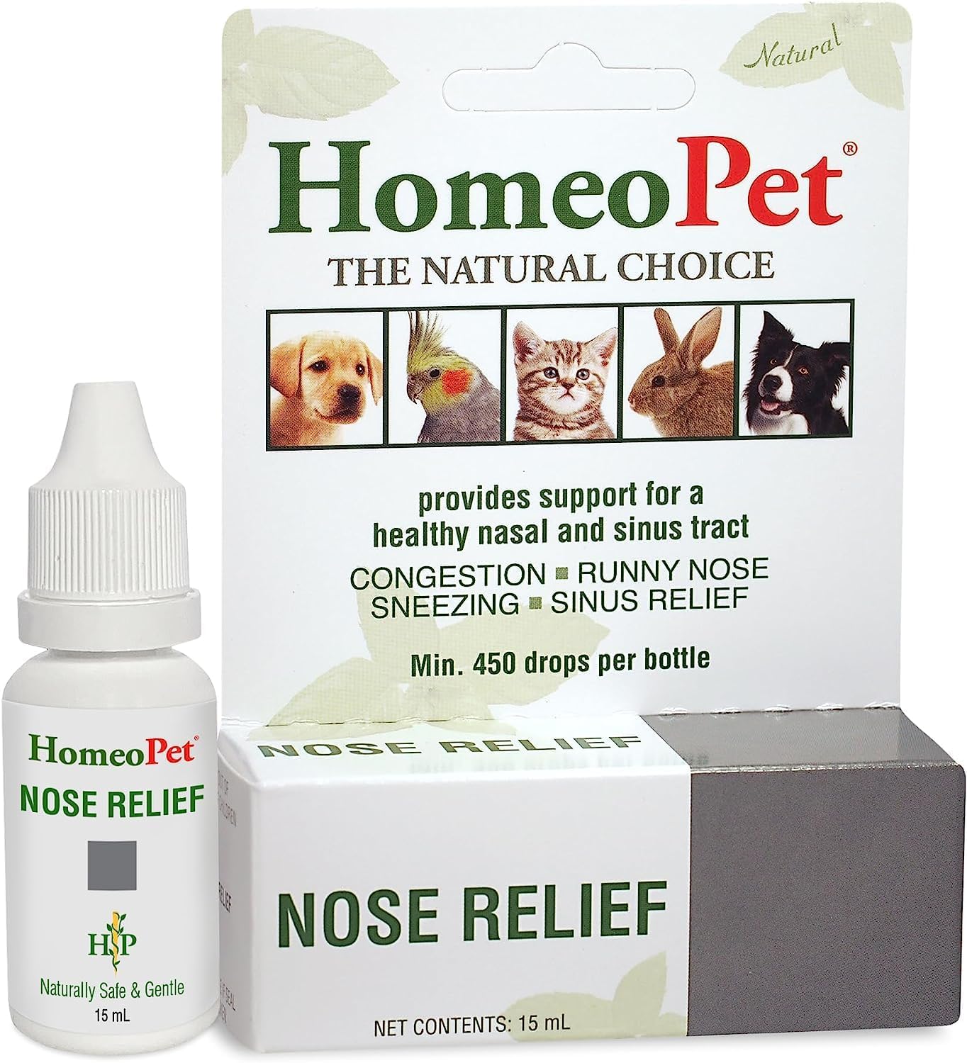 HomeoPet Nose Relief para perros y mascotas - 15 ml