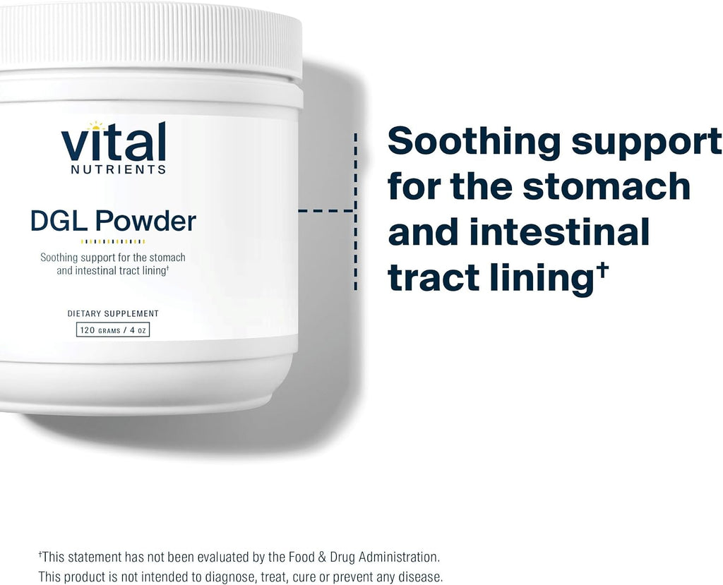 Vital Nutrients DGL en Polvo – Extracto de Regaliz Desglicirricinado para el Soporte Digestivo