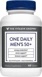 The Vitamin Shoppe Multivitamínico Multimineral Diario para Hombres de 50+, 60 Comprimidos