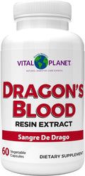 Vital Planet – Sangre de Dragón (Extracto de Resina de Croton lechleri) 500 mg – 60 Cápsulas