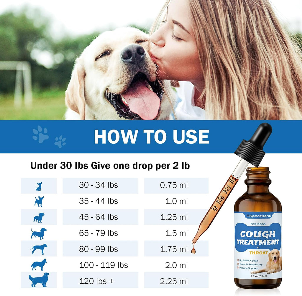 Tratamiento Natural para la Tos en Perros - Alivio Respiratorio e Inmunológico - 60 ml