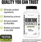 NutraBio Berberine Advanced – Dihidroberberina 200 mg, 60 Cápsulas