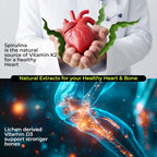 Vitamina D3 (600 UI) + Vitamina K2 como MK-7 (55 mcg) - 60 Comprimidos Veganos