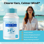 Ring Quiet Plus – Alivio para el Zumbido en los Oídos, Fórmula Avanzada Natural (60 Cápsulas)