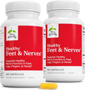 Terry Naturally Healthy Feet & Nerves - Apoyo para nervios y circulación - 60 cápsulas (Paquete de 2)