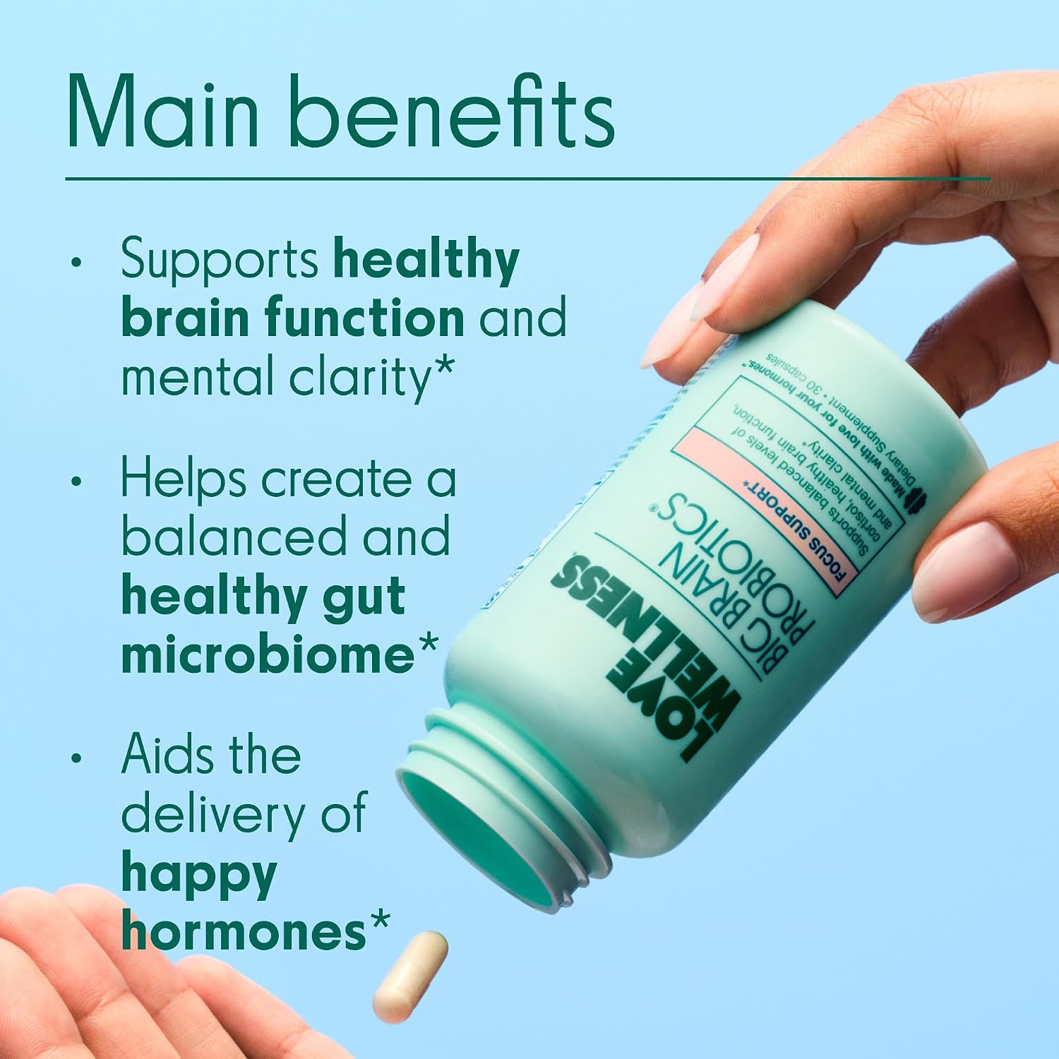 Love Wellness Dúo Mente y Cuerpo: Multivitamínico Daily Love y Probiótico Big Brain para Mujeres
