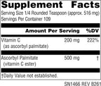 Source Naturals Ascorbil Palmitato - Vitamina C Liposoluble en Polvo, 57 g