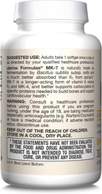 Jarrow Formulas MK-7 - Vitamina K2 (90 mcg) - 30 Cápsulas Blandas - Para la Salud Ósea y Cardiovascular