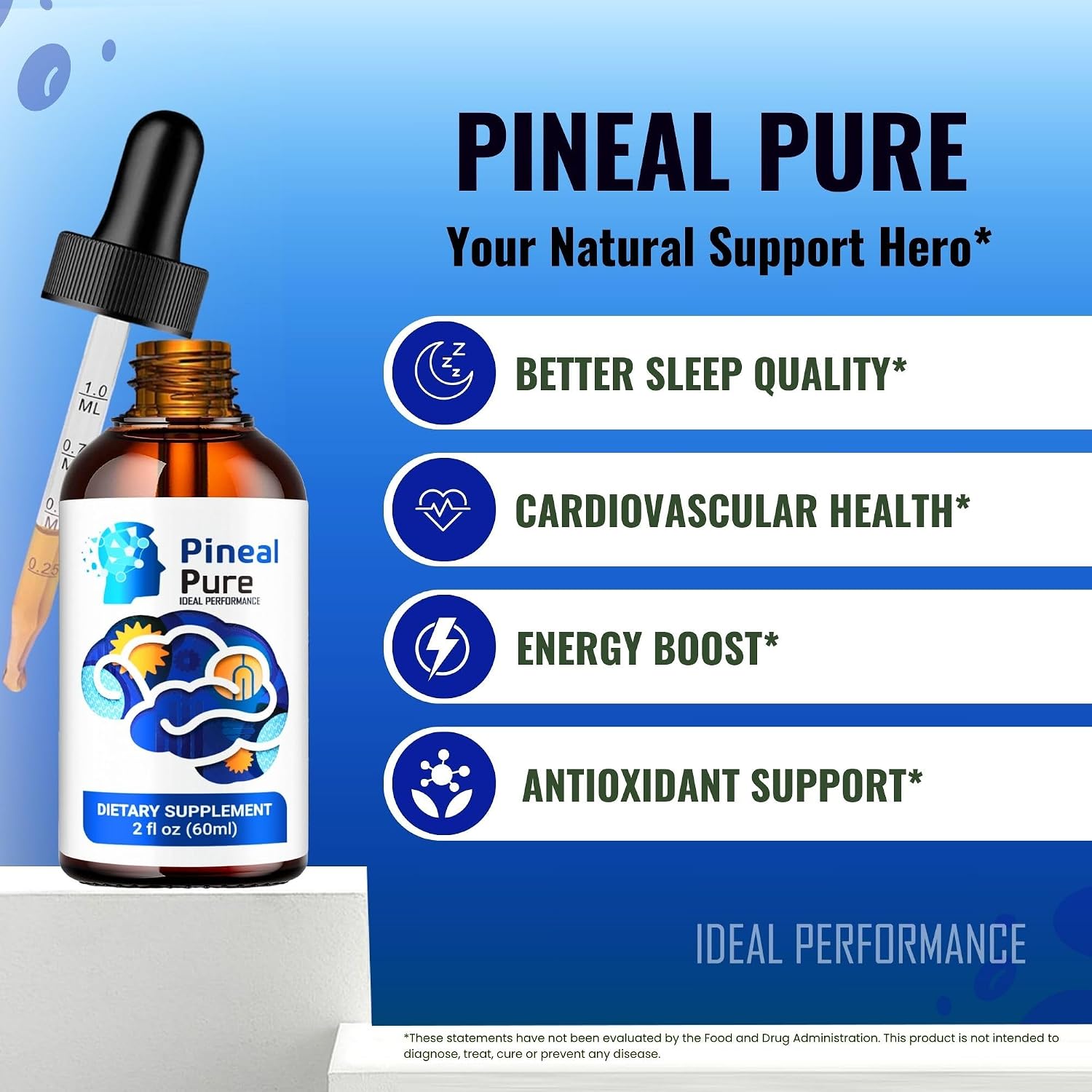 Pineal Pure Drops - Fórmula Original en Gotas (3 Pack)