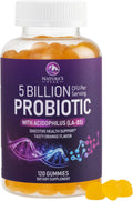 Nature's Peak Gomitas Probióticas – 6 Cepas, 5 mil millones UFC – Apoyo Digestivo e Inmune – 120 Gomitas