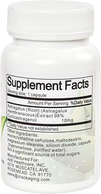 Crackaging Cycloastragenol 98% 10mg - 30 Cápsulas Veganas