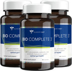 Gundry MD® Bio Complete 3 - Prebiótico, Probiótico, Postbiótico para la Salud Intestinal (Pack 90 Días)