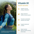 Vykee Nutrition Vitamina B1 (Tiamina) Cápsulas – 500 mg, 120 unidades