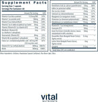 Vital Nutrients Multivitamínico Diario Vegano para Mujeres y Hombres - Sin Alérgenos - 19 Vitaminas Esenciales + Antioxidantes para la Salud Ocular y Cardíaca - Sin Gluten, Lácteos ni Soja - 60 Cápsulas