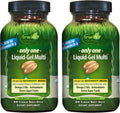 Irwin Naturals Only One Multivitamínico sin Hierro – 60 Soft-Gels (2 Pack)