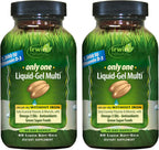 Irwin Naturals Only One Multivitamínico sin Hierro – 60 Soft-Gels (2 Pack)