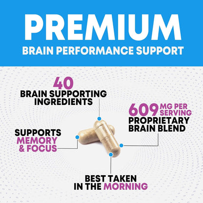 Brain Memory Supplement - 3X Strength – DMAE : Un compuesto que se encuentra de forma natural en el cerebro y que – Image 3