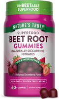 Nature's Truth Gominolas de Remolacha con Pimienta Negra - 60 Gominolas Sabor Fresa - Vegano, Sin Gluten, No OGM