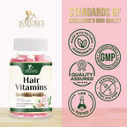 Gominolas de Biotina 5000 mcg con Vitaminas E y C - Nature's Nutrition