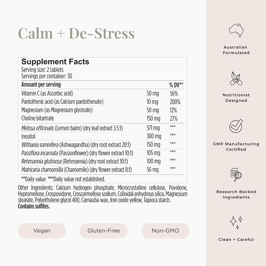 JSHealth Calm + Destress - 60 Cápsulas