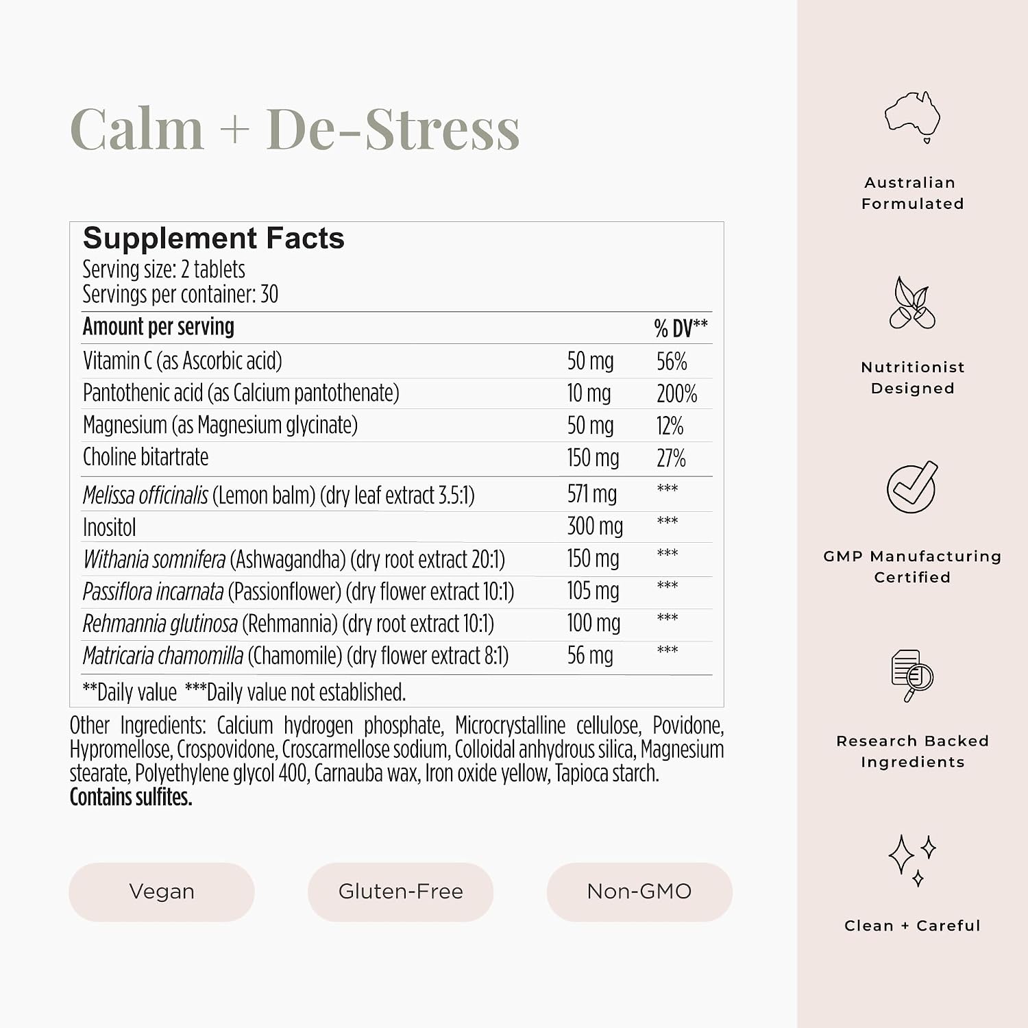 JSHealth Calm + Destress - 60 Cápsulas