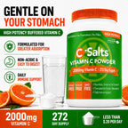 C-Salts Vitamina C en Polvo Bufferizada - 26 oz (735 g) - 272 Porciones