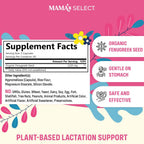 Mama's Select Fenogreco Orgánico en Cápsulas – Suplemento Dietético para la Lactancia