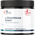 Designs for Health L-Glutathione Power 1000mg - Polvo de Glutatión Reducido para Apoyo Antioxidante y Desintoxicación (50 porciones)