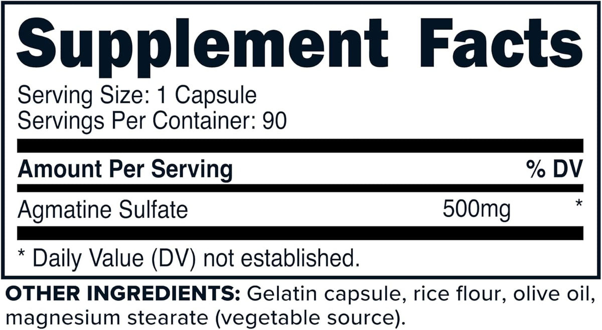 Primaforce Sulfato de Agmatina 500 mg, 90 Cápsulas - Suplemento No-GMO, Sin Gluten – Image 6
