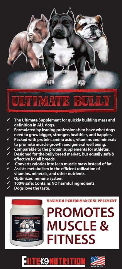 Ultimate Bully - Suplemento Canino de Máximo – Energía y resistencia: Al optimizar la utilización de nutrientes, – Image 4