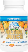 NaturesPlus Ultra Juice Multivitamin - 90 Comprimidos Bicapa - Complemento Alimenticio Integral con Frutas, Verduras y Probióticos - Energía, Digestión y Salud Inmunológica - Ecológico - 45 Dosis