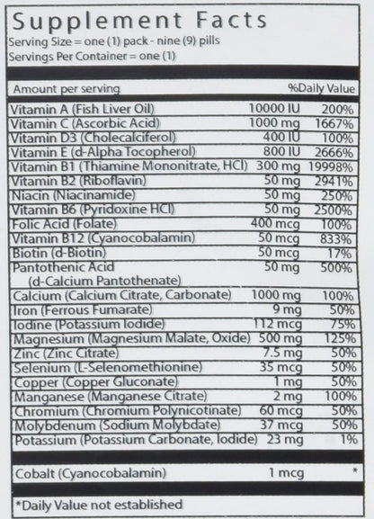 Vital Bulk Daily Health Kit Packet – El zinc contribuye al mantenimiento de la visión normal. – Image 2