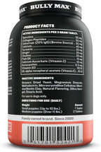 Bully Max 2-en-1 Vitaminas para Cachorros - 30 Comprimidos Masticables para el Crecimiento y Desarrollo - 2 Frascos