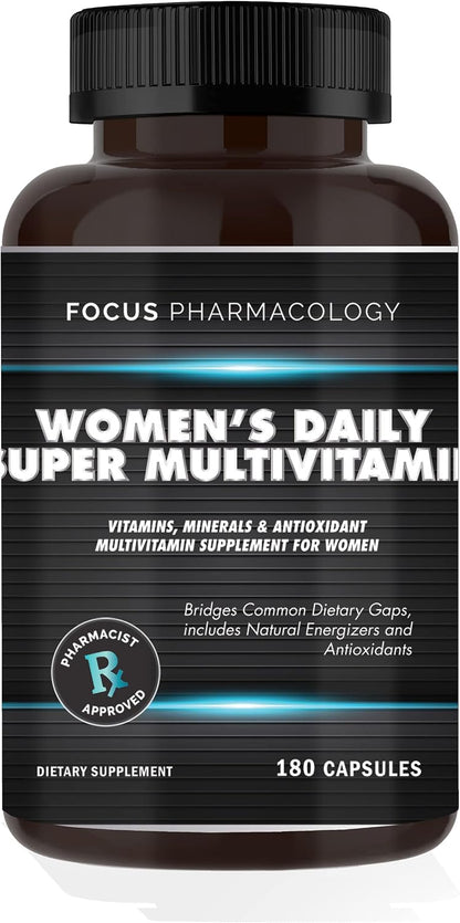 3 Month Supply Women's Daily Super MultiVitamin for Women - 180 Ct Blend of Vitamins – Image 1