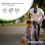 NaturesPlus Source of Life Garden Folate - 60 Cápsulas - Promueve la Salud Prenatal y el Desarrollo Fetal - Apoyo Inmunológico y Muscular - No GMO, Certificado Orgánico USDA, Vegano, Sin Gluten - 60 Servicios