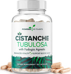 Cistanche Tubulosa con Fadogia Agrestis - Promueve la Vitalidad - Suplementos Naturales para Hombres y Mujeres con Bioperina de Powered X Plants, 90 Porciones