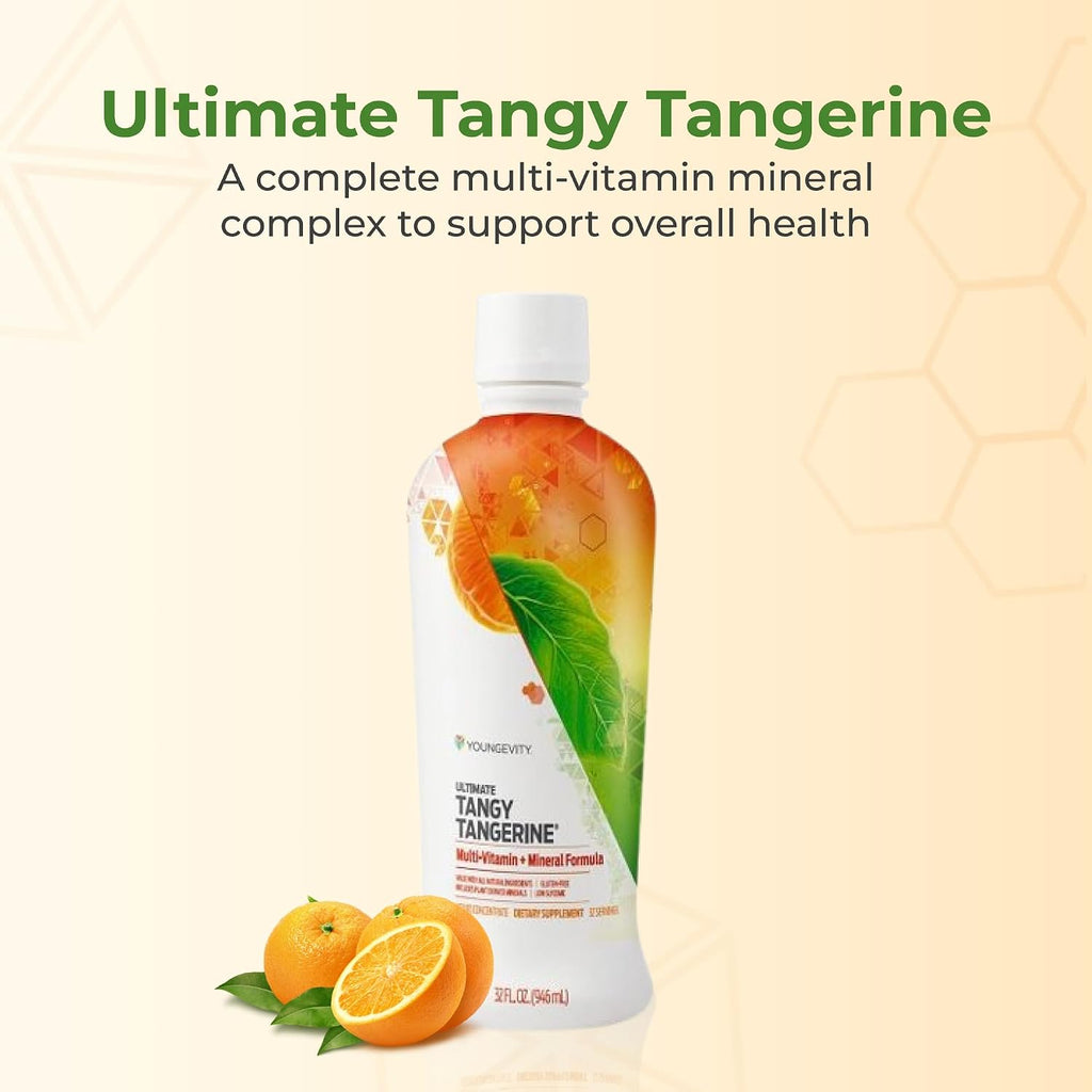 Youngevity Majestic Earth Ultimate Tangy Tangerine - Multivitamínico Líquido 946 ml
