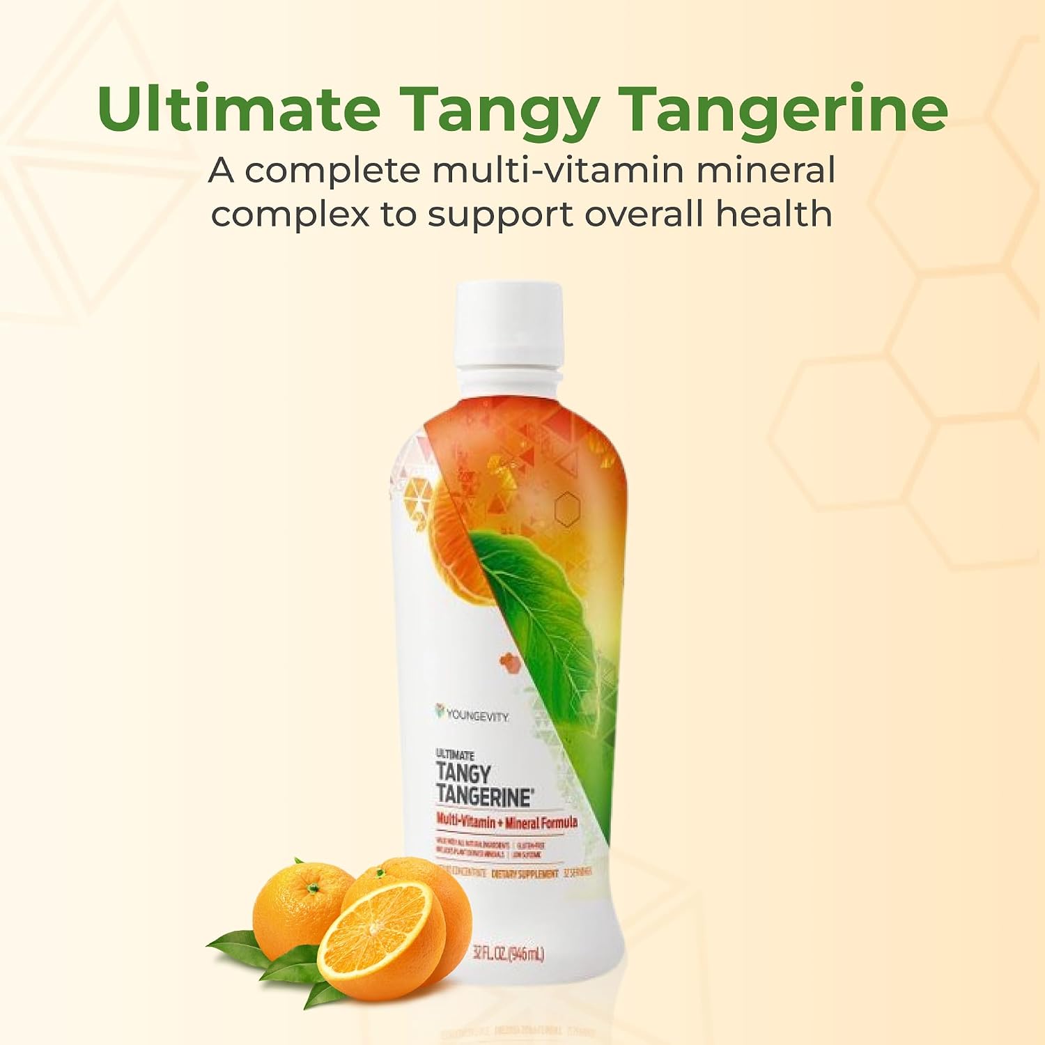 Youngevity Majestic Earth Ultimate Tangy Tangerine - Multivitamínico Líquido 946 ml