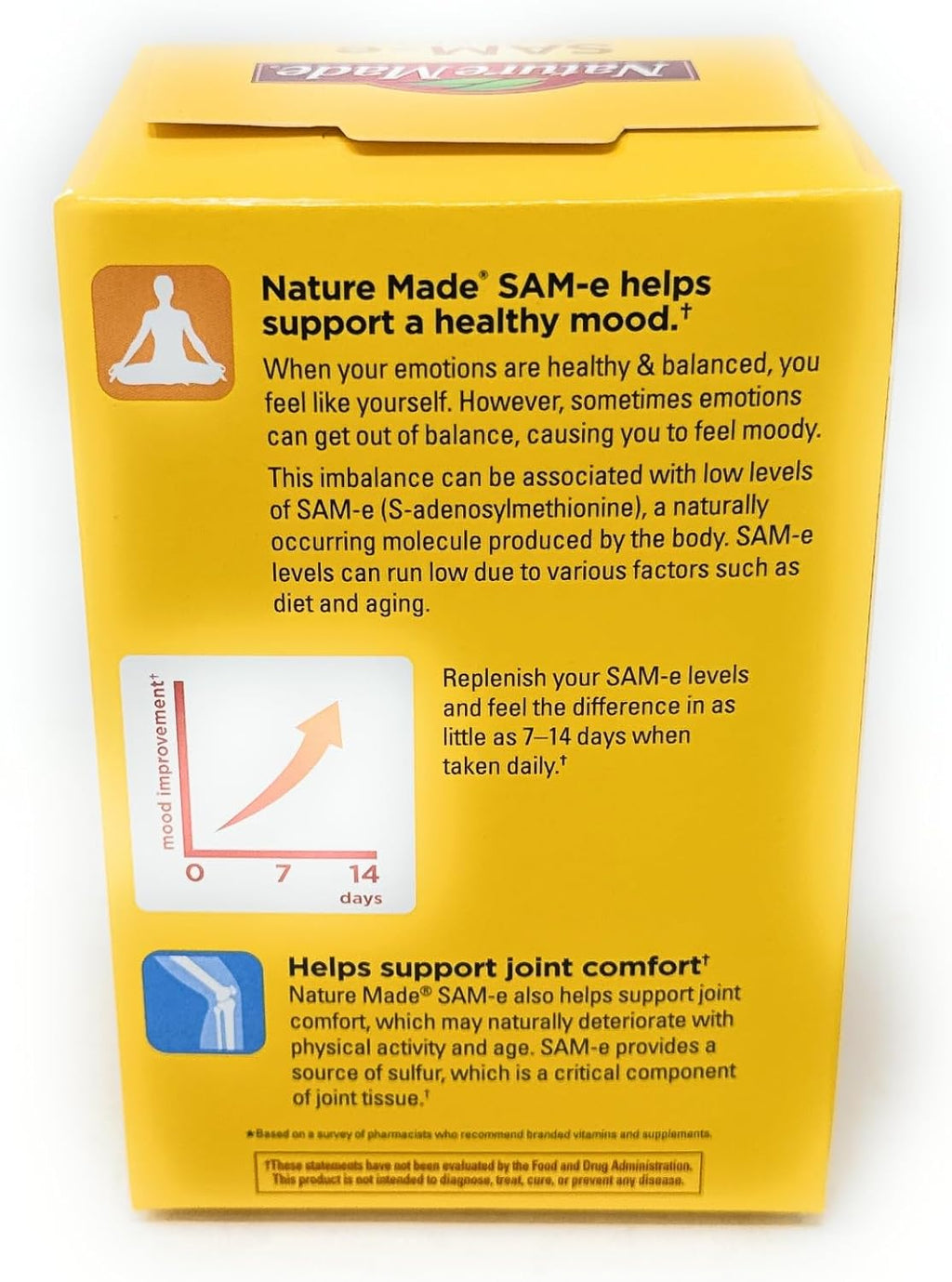 Nature Made SAM-e Complete 400 mg, 60 Comprimidos