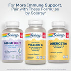 Solaray Vitamina C 1000mg - Cápsulas de Liberación Prolongada con Escaramujo y Acerola - 275 Cápsulas Veganas