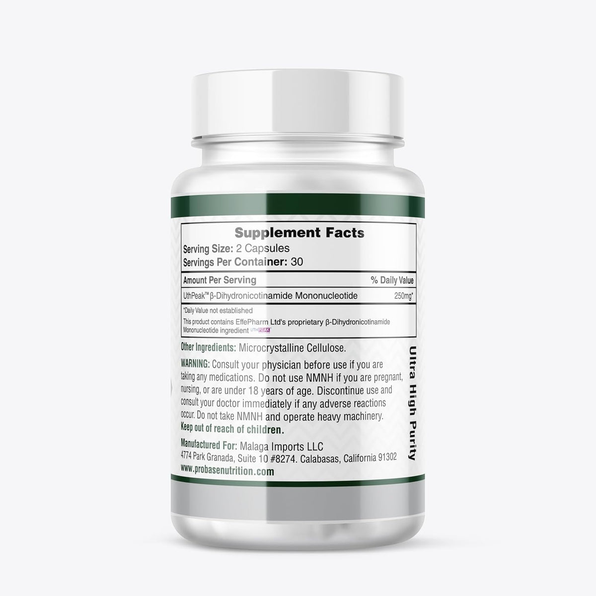 Uthpeak NMNH NAD Supplement 250mg - 60 Cápsulas - Fórmula Premium para el Soporte Cognitivo y el Envejecimiento Saludable – Image 6