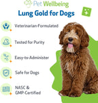 Pet Wellbeing Lung Gold para Perros – Apoyo Respiratorio Natural – 60 ml