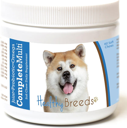 Healthy Breeds Akita Multivitamínico Todo en – Vitaminas y minerales: Incluyen vitaminas A, B, C, D, E, K y – Image 1