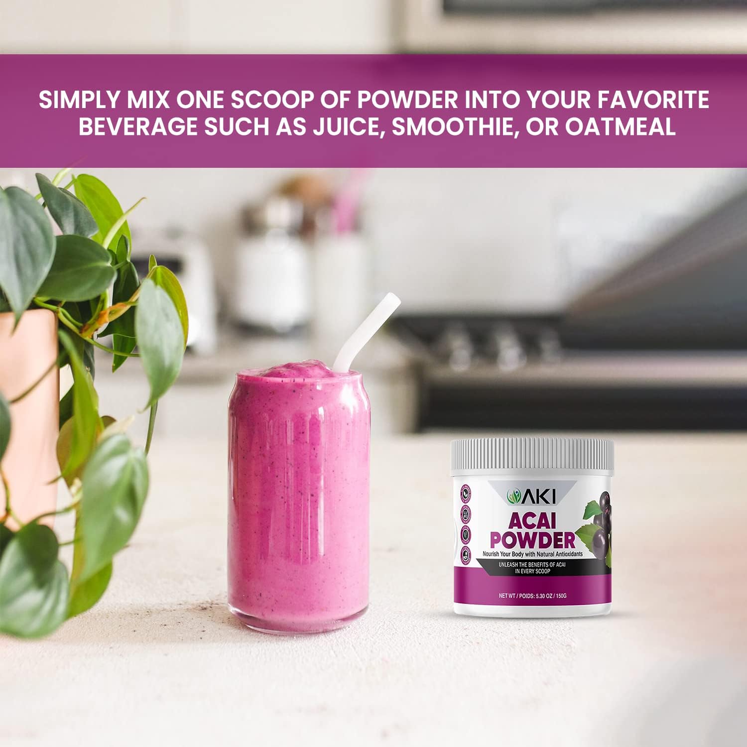 AKI Acai Powder - Polvo de Acai (150g)