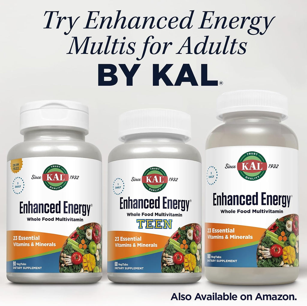KAL Teens Multivitamínico Diario con Hierro - 60 Comprimidos