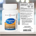 GeriCare Vitamina B-6 100mg, 100 Comprimidos